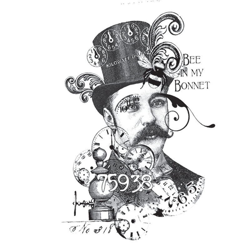 #2583 - Bee in My Bonnet Little Heads - Steampunk/Man